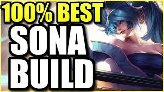 THE 100% BEST SONA BUILD FOR SEASON 12 (OUTSCALE EVERYONE!) - League of Legends