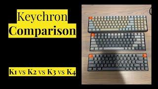 Keychron Comparison K1 vs K2 vs K3 vs K4 vs K6