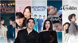 K-DRAMA TRAILERS MARATHON! | FIRST REACTION! (Melo Movie, Hospital Playlist, Goblin …)