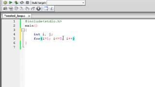 C Programming Tutorial - 39: Nested Loops