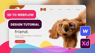 Adobe XD to Webflow Tutorial: Dog Adoption Landing Page