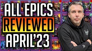 DON'T LEVEL TRASH! ALL EPICS REVIEWED IN UNDER 30 SECONDS! APRIL'23 | Raid: Shadow Legends