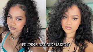 My Filipina Baddie Makeup + Beginner Friendly Tips