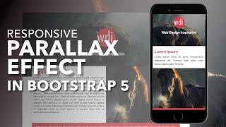 Bootstrap 5 Parallax Scrolling Effect | Pure CSS | No Javascript