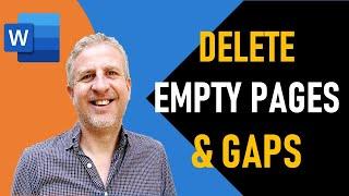 How to Delete a Blank Page in Word that Won't Delete | Including - Delete Blank Page After a Table