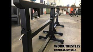 HOW TO BUILD WORK TRESTLES HEIGHT ADJUSTABLE (DIY TUTORIAL)