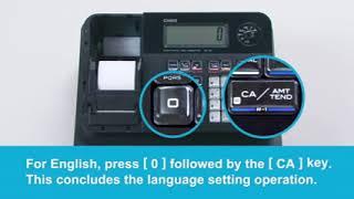 Casio SE G1 Language Selection