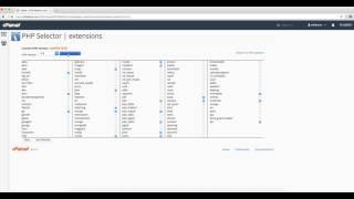 cPanel - Edit PHP Options