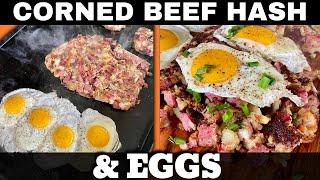 Corned Beef Hash and Eggs on the New Weber Griddle - Leftover Corned Beef Recipe!