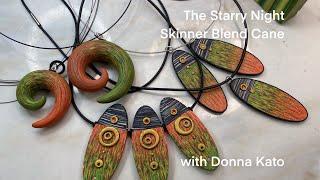 A Polymer Clay Tutorial: The Skinner Blend Starry Night Cane