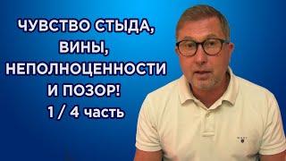 Стыд - причина одиночества. Чем отличается чувство стыда от вины. Чувство неполноценности. 1/4 часть