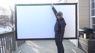 100 Inch Foldable Indoor/Outdoor Movie Projector Screen Review