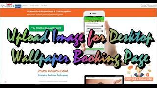 Reservation Booking Software :Upload your own Wallpaper in Booking Page