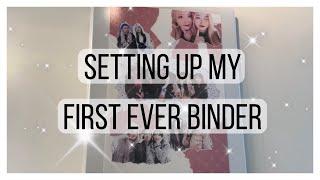 setting up my first kpop photocard binder! + introducing my collections