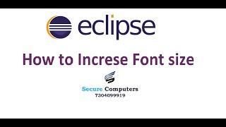 How to increase font size in eclipse ? | how to increase font size in eclipse windows