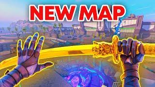 VALORANT'S *NEW* MAP SUNSET GAMEPLAY! (AND KNIFING STREAMERS)