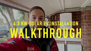 11 Panel Solar PV and Battery Storage installation walkthrough