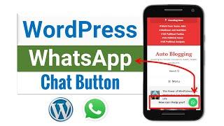 How to add WhatsApp button on WordPress Website | Easy in 2 Minutes