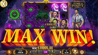 Spectacular MAX WIN in Rich Wilde and the Tome of Insanity  NEW Online Slot Epic Big Win!