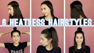 6 EASY HEATLESS BACK TO SCHOOL HAIRSTYLES | QUEENSHIRIN