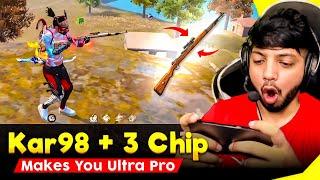 kar98k + 3 Chip Makes Me Ultro Pro Player Of Free Fire- Ye Bhot Mast Gun Hai- Garena Free Fire