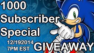 Subscriber Special Livestream & 1000 Subscriber Giveaway | Sonic the Hedgehog 06 2D