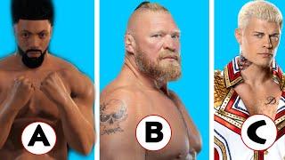 WWE2K22 BUT I CAN ONLY DRAFT 1 SUPERSTAR PER LETTER!!