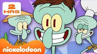 SpongeBob | Dwie godziny NAJLEPSZYCH przygód Skalmara! | Nickelodeon Polska