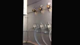 Draft Beer System Installation. 8 Product Walk-in Cooler Set-up