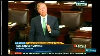 Sen. Lindsey Graham on the NDAA, Indefinite Detention of American Citizens