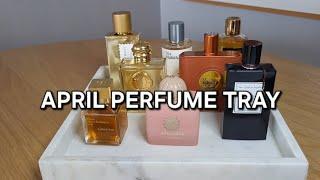 APRIL PERFUME TRAY | MARCH TRAY RECAP | RAPID REVIEWS ON POPULAR FRAGRANCES