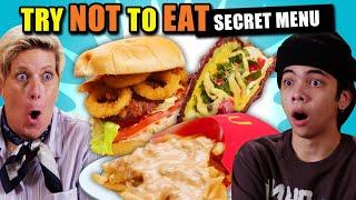 Try Not To Eat Challenge - Crazy Fast Food Secret Menu Combos