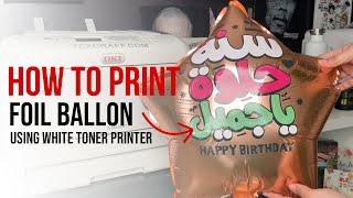 Digital Heat Transfer Printing on Balloons with OKI LED Printer