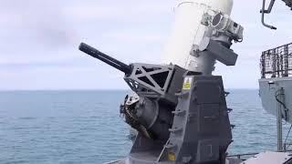 HMS Queen Elizabeth conducts first phalanx CIWS test-firing