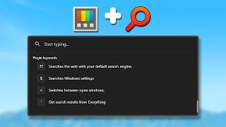 Replace Windows 11 Search with PowerToys Run and Everything