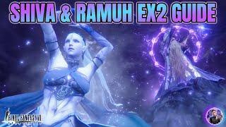 [Final Fantasy 7 Ever Crisis] SHIVA & RAMUH EX2 FIRST CLEAR GUIDE Feat. Tifa Aerith Barret