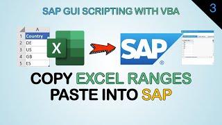 Copy Excel Ranges and Paste into SAP Multiple Selection | SAP Scripts with Excel VBA
