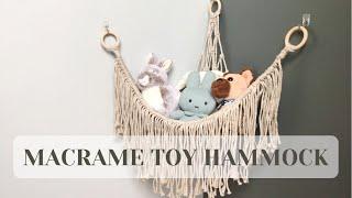 Macrame Toy Hammock Tutorial - Macrame Teddy Hammock