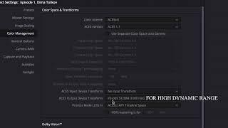 Setting up Netflix recommended color management settings in Davinci Resolve 16 Beta