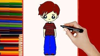 How to draw a boy. Easy for kids