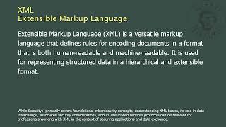 XML - Extensible Markup Language