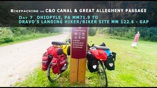 Bikepacking the C&O Canal, Great Allegheny Passage Day 7 -- Ohiopyle, PA to Dravo's Landing Campsite