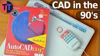 90's CAD Digitizer and AutoCAD - CalComp DrawingBoard II