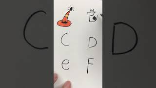 How to draw animals from simple letters #shorts #SimpleArt #drawing #draw