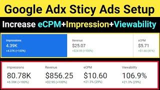 Google Adx Sticky Ads Setup | Google Adx Sidebar Sticky Ads For Wordpress | Adx Ads Setup