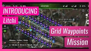 Finally!! Litchi supports Automation Grid Waypoints Mission!!