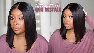 Beginner Must Have!  Affordable GLUELESS Bob Wig | Ready To Wear ft UNice Hair