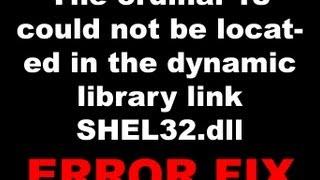 FIX - The ordinal 18 could not be located in the dynamic library link SHEL32.dll