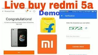 How to buy Redmi 5a Live Flipkart Sale and Mi Sale | How I bought | Live demo