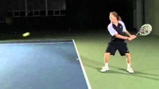 Tennis Rückhand Topspin - beidhändig